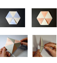 Ansichten eines Hexaflexagons